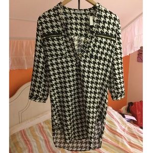 Xtaren houndstooth patterned shirt